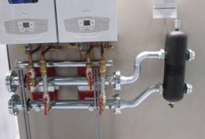 Монтаж двухконтурного газового котла
