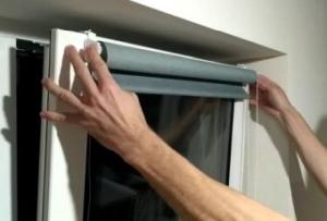 Как установить тканевые ролеты
