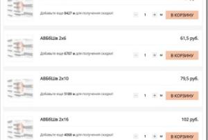 Условия, в которых может использоваться АВБбШв
