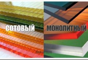 Превосходства монолитного поликарбоната над сотовым